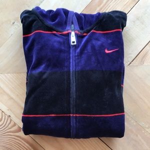 Nike Velour Zip Up Jacket